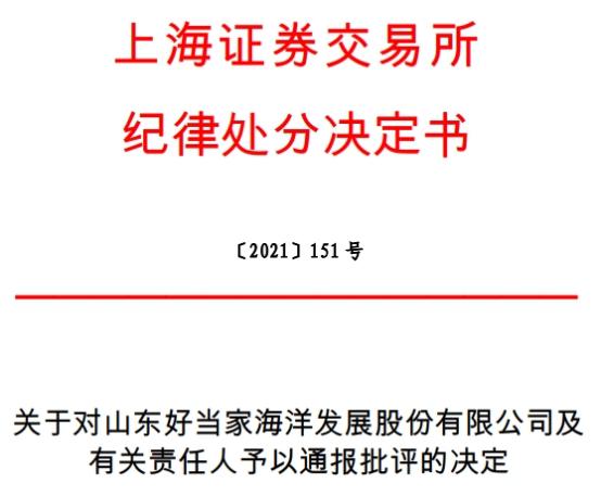 好當家與董事長唐傳勤等被通報批評 2019年報信披不準
