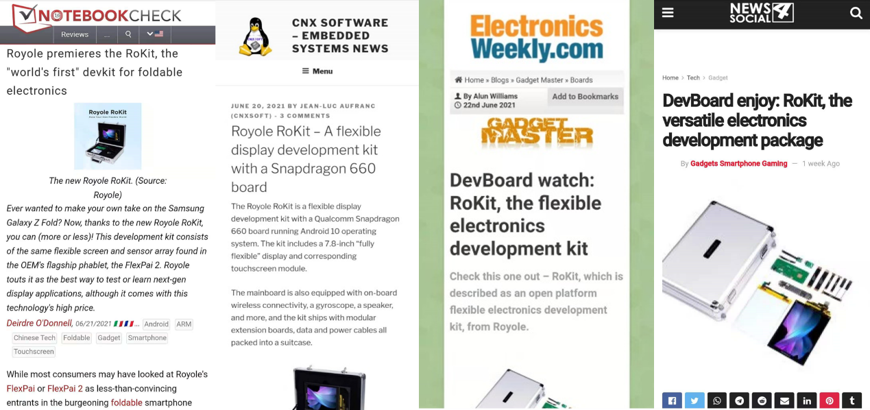 柔宇RoKit，一個開放的開發平臺，助你輕松打造柔性電子產品和應用
