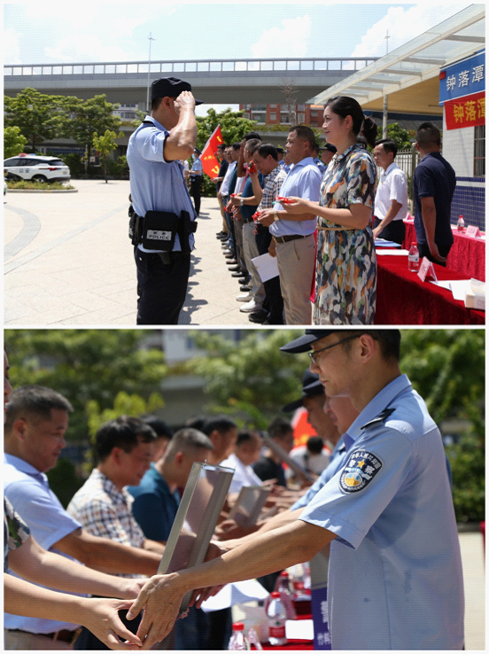 合生雅居贊助警車 助力鐘落潭鎮(zhèn)巡邏防控