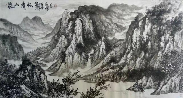 中國當代書畫藝術家協會會員任紀成和大型電視劇《濱海鹽都》出品方新章網達成書畫推廣合作協議