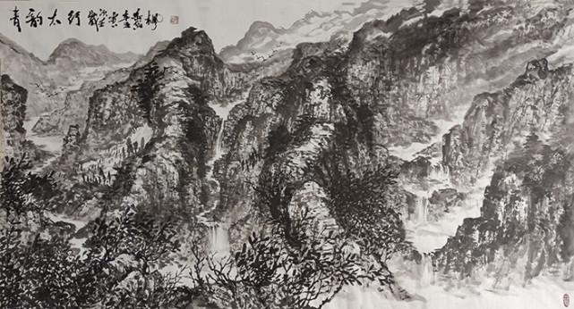 中國當代書畫藝術家協會會員任紀成和大型電視劇《濱海鹽都》出品方新章網達成書畫推廣合作協議
