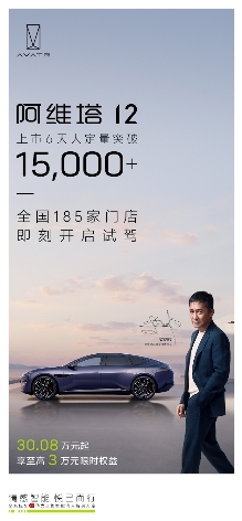 阿維塔12不愧行業頂流，帶動阿維塔銷量屢創佳績
