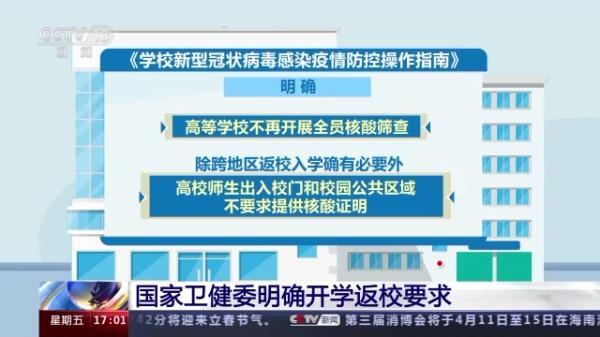 事關開學返校！國家衛健委明確