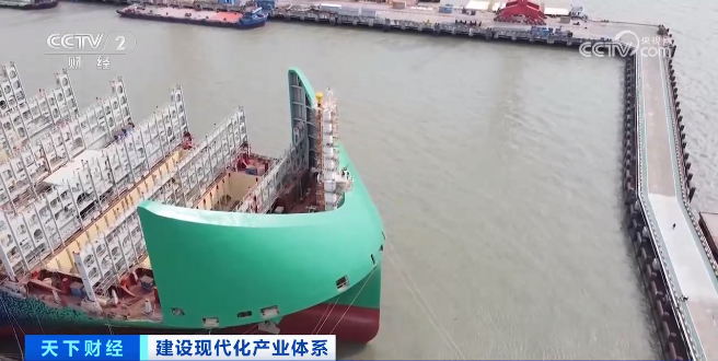去年我國新接造船訂單中綠色船舶占比近五成 創歷史最高水平