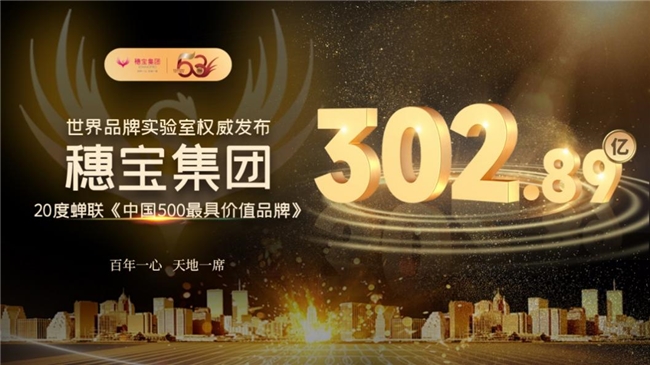 《中國 500最具價值品牌》榜單揭曉，穗寶連續(xù)20年上榜！