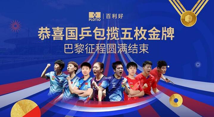 完美收官！百利好祝賀國乒巴黎征程圓滿結束