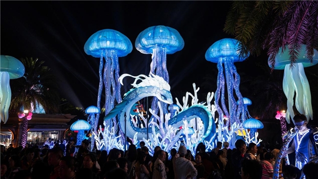 非遺彩燈與現代科技融合  亞特蘭蒂斯燈會嘉年華引領夜間文旅新潮流